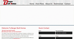 Desktop Screenshot of bergerbuiltconstruction.com